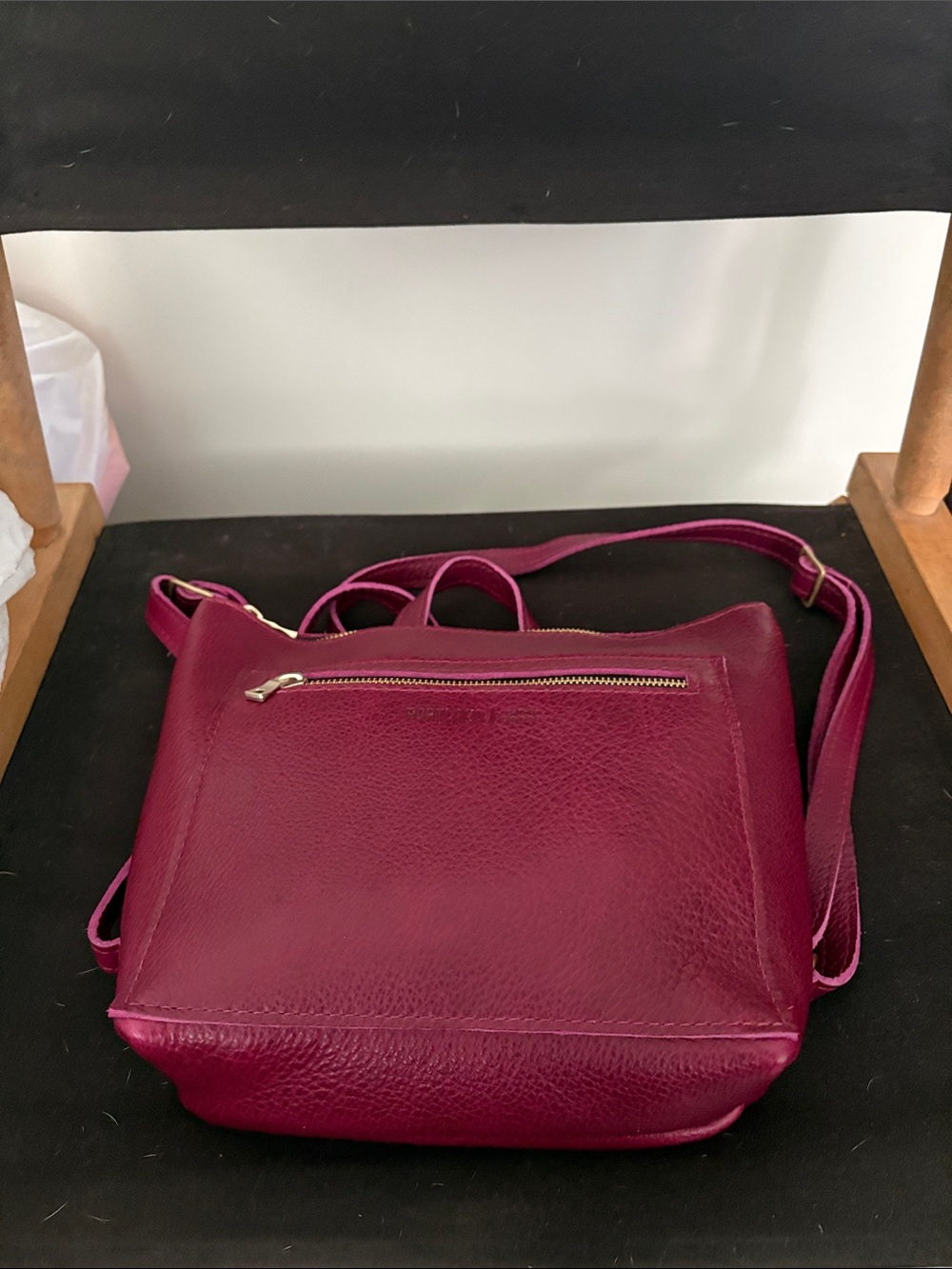 Portland Leather Premium Orchid Leather Small Backpack - Picture 2 of 7